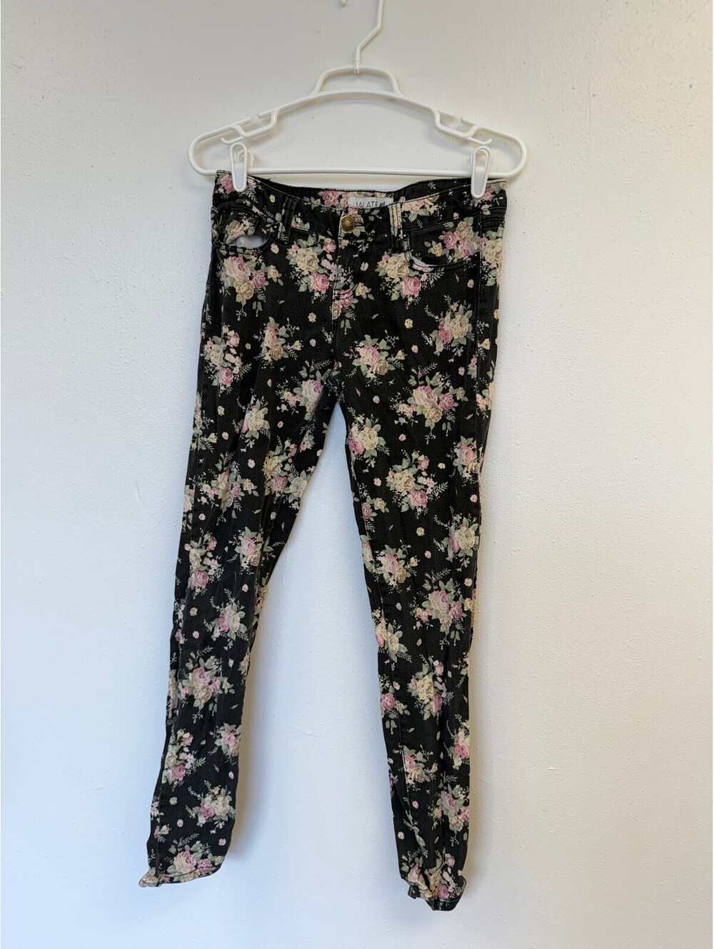 Jalate Floral Print Skinny Jeans Size 9